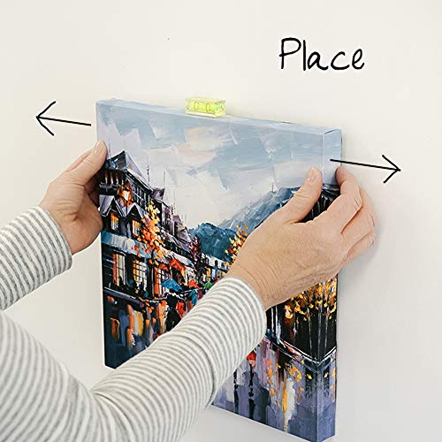 Under the Roof Decorating 5-100200 20 lbs Place&Push Canvas Hangers , White