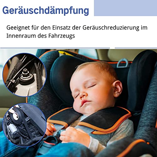 RED WOLF Isolierband Selbstklebendes Mehrzweckfilzband Auto Kabelbaumband Hochtemperaturbeständige Geräuschdämpfung Gewebeband für Kfz Haushalt Elektrische Kabel Stoffband 2 Stück 15 m x 19 mm