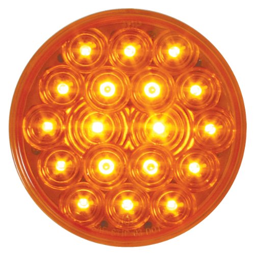 GG Grand General 76450 4 Inches Fleet Amber/Amber 18 LED Sealed Park/Turn Light