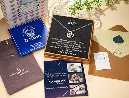 Wife Gift, Romantic Gifts for Her, Sterling Silver Love Knot Necklace, Wife Birthday Gift Ideas, Valentine's Day Gift, Christmas Jewelry, Wife Necklace from Husband 7