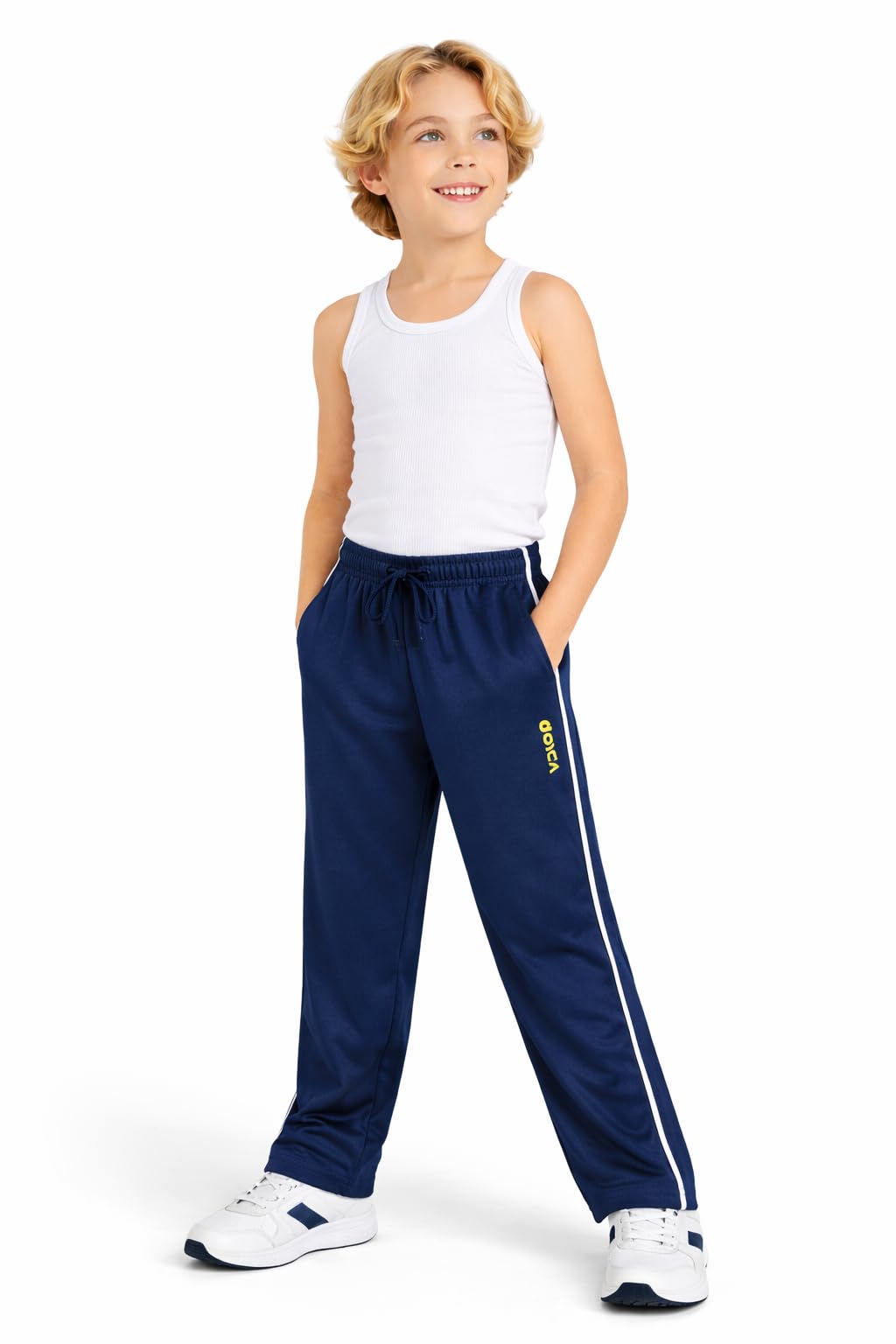 DYCA by Bodycare Boys Cotton Solid Track Pant, Casual Regular Fit Joggers, Comfortable Activewear for Kids-picture-37