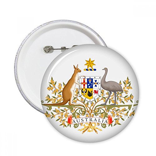 Pins Canberra Australie Badge Rond pour Customisation Vêtement Lot de 5 M