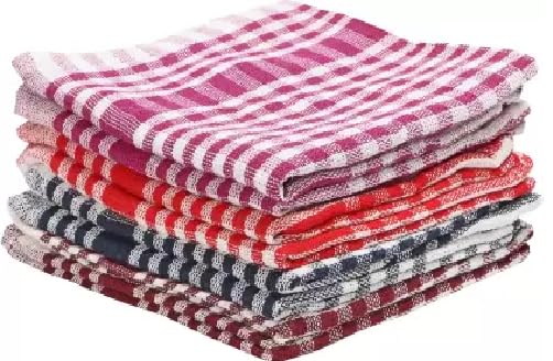 Kitchen Clean Cloth Duster Check Print Wet and Dry Cotton Cleaning Cloth Set of 10 PCS Multicolor Cloth Napkins (10 Sheets) (15) (B0CVH1TF5T) Amazon Price History, Amazon Price Tracker