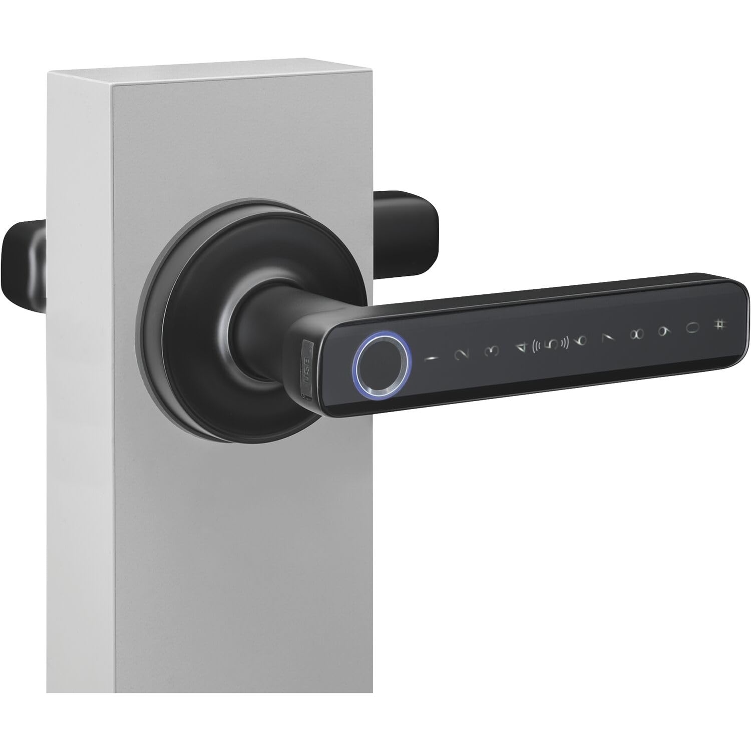 Poignée de porte à empreinte digitale et code numérique Office R