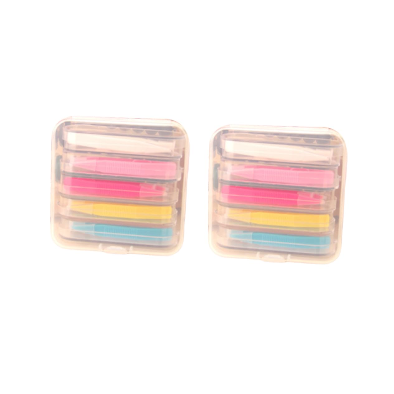 Beavorty 6 Scatole accessori per lenti bastoncino per lenti a contatto bastoncino leva lenti diffusore pinzette portatile sacche bag pinzetta per lenti inseritore di lenti rinfrescante clip