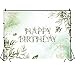 MAQTT 7X5FT Happy Birthday Party Background Sage Green Eucalyptus Leaves Backdrop Boy Girl Women Party Banner Decorations