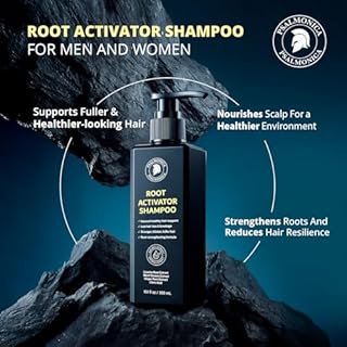 Root Activator Shampoo: 300ML Natural Volume Hair Loss Thickening Shampoo With Rosemary Strengthens Hair & Soothes Scalp For Men