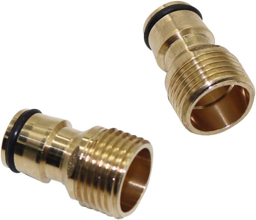 Garden Plumbing 50pcs 1/2" External Thread Brass Quick Connectors Joints Car Washing Fittings Home Garden Watering Irrigation System Accessories (Diameter : 1/2'') Plumbing Fittings