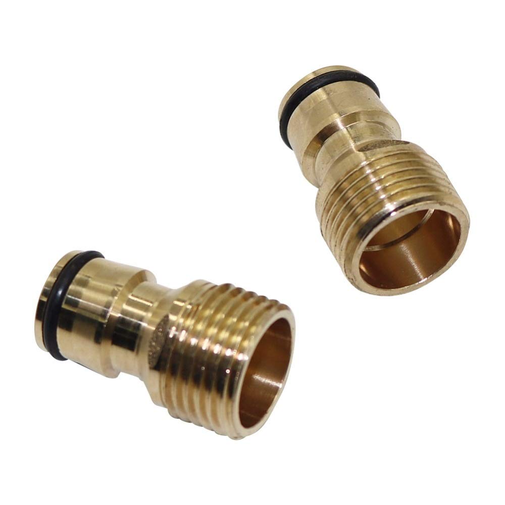 Garten-Klempnerschlauch-Adapter 50 stücke 1/2 "Außengewinde Messing Schnellanschlüsse Gelenke Auto Waschen Armaturen Hausgarten Bewässerung Bewässerung System Zubehör (Diameter : 1/2'')