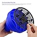 Foldable Blow Dryer Diffuser, Segbeauty Travel Hair-styling Hair Diffuser, Professional Dryer Diffuser Attachment for Natural Thick Curly Hair with Nozzle 1.54 to 1.69 inches - Blue
