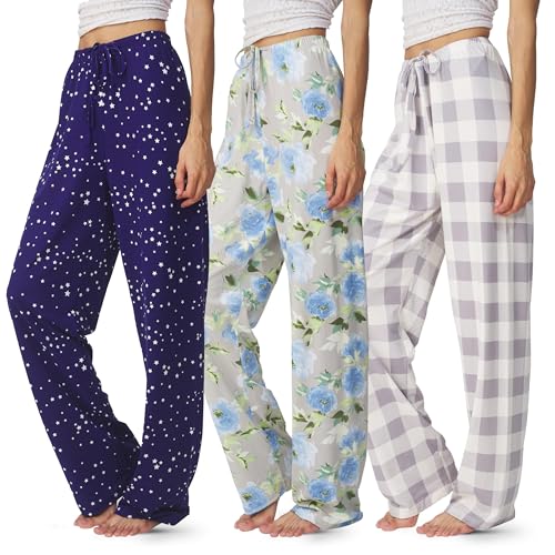 Image of Ultra Performance Pajama Pants Women 3 Pack Soft PJ Lounge Pajama Pants