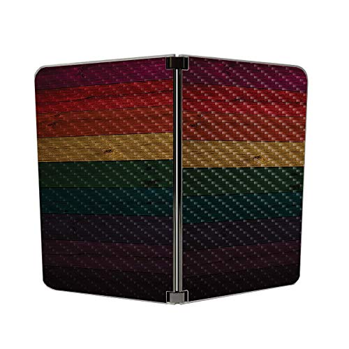 Image of MIGHTY SKINS MightySkins Carbon Fiber Skin for Microsoft Surface Duo - Wood Style | Protective, Durable Textured Carbon Fiber Finish | Easy to Apply, Remove, and Change Styles | Made in The USA