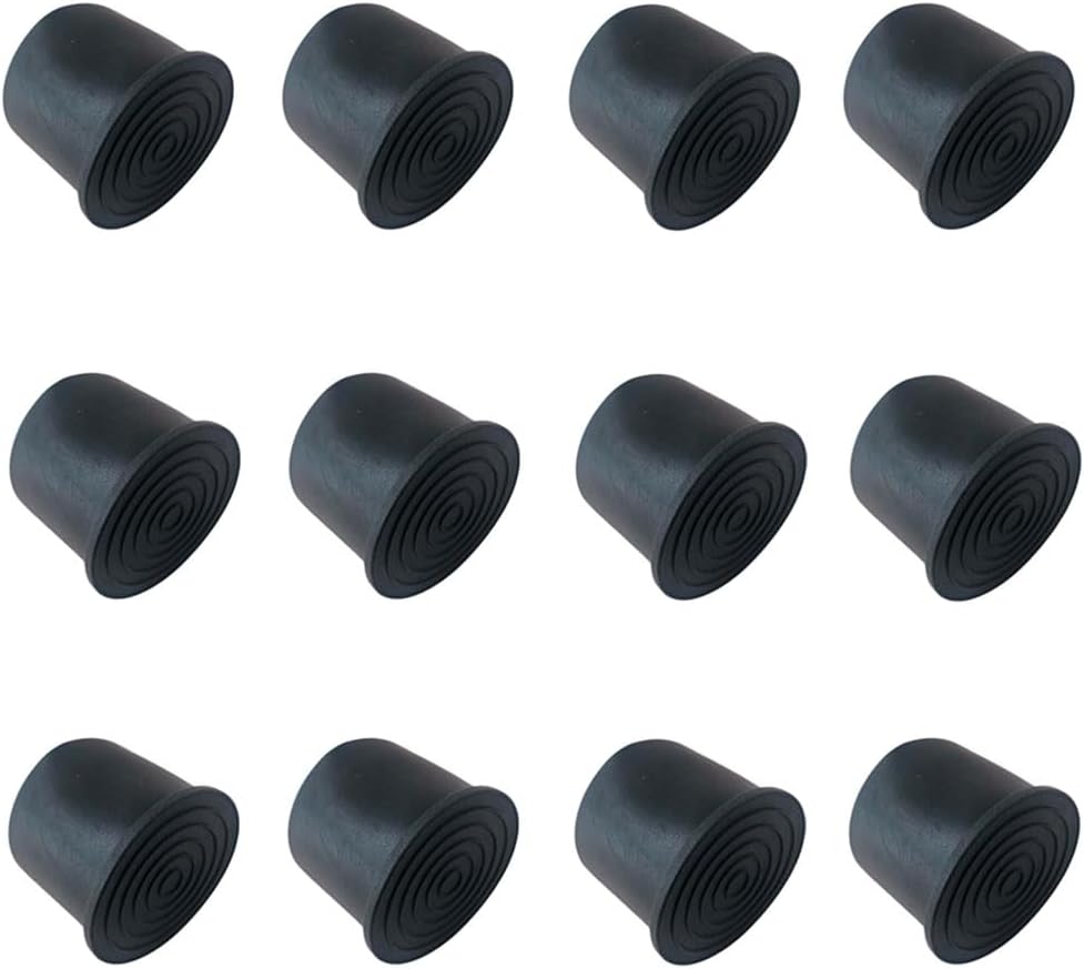 12Pcs Chair Leg Caps Round Furniture Floor Protectors Floor Protection from Scratches for Protect Hardwood Floor Surfaces Chair Leg Tip Replacement (1.25")