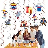 Guirlandes spirales: Ces décorations sur le thème du cirque émerveilleront vos invités lors de divers événements et sont très appréciées pour les fêtes foraines, les fêtes d'anniversaire, les réunions de famille, les baby showers, les pique-niques, les réceptions, les événements en plein air et bien plus encore. Elles apportent une touche de fantaisie et suscitent l'enthousiasme