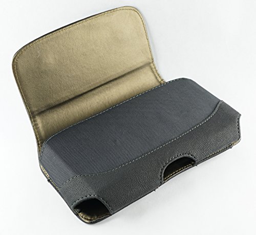 Mstechcorp - For Alcatel Onetouch Pop Astro 5042N, Premium Leather Pouch Carrying Case With Belt Clip / Belt Loops Holster (Belt Clip Pouch) #TOP2