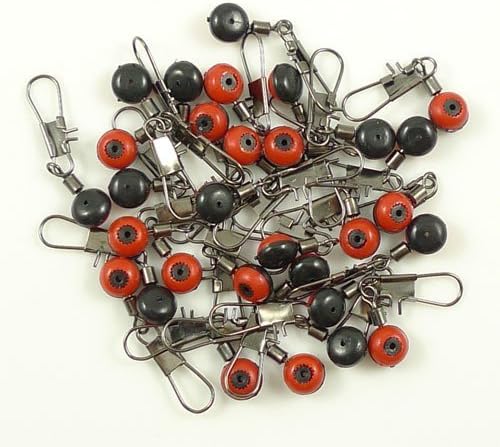 FISHING LINE SINKER SLIDES Hook Shank Clip Connector Swivels 50 PCS