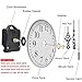 2Pack Clock Motor Movement with Battery Clock Parts Replacement Mechanism (Black)