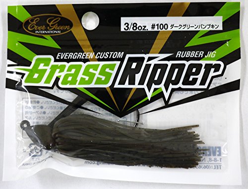 エバーグリーン(EVERGREEN) ラバージグ グラスリッパー 3/8oz ダークグリーンパンプキ #100