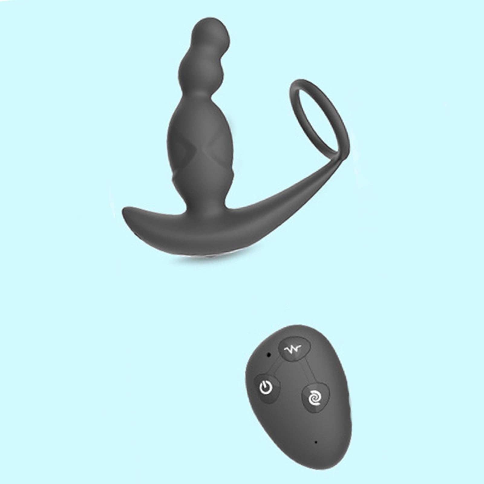 Generico Vibratori Anali, Giocattoli Sessuali Per Adulti, Anello Vibrante Per Il Pene, Telecomando, Vibratori Per Uomo E Donna, Plug Anale Con 9 Vibrazioni E 3 Rotazioni Con Anello Per Pene