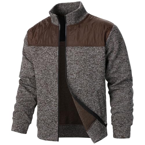 Chaqueta de punto para hombre que combate el frío extremo con estilo