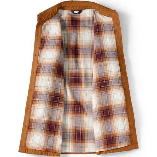 Lands' End Men's Lined Waffle Shirt Jacket4