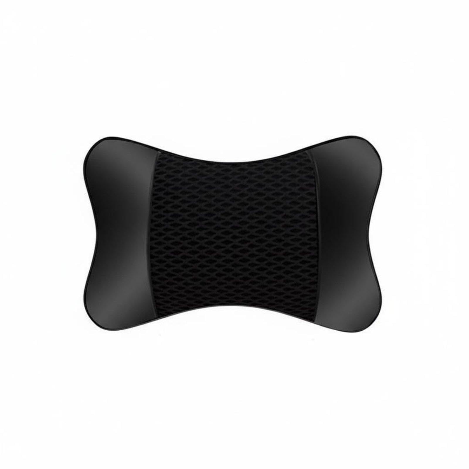 heavenglow Meadawgs®Breathable Mesh Neck Pillow Four-Season Use Car Neck Support Pillow PU Leather Car Headrest for Drivers, Commuters Black|Travel|Travel Accessories|Travel Pillows-picture-45