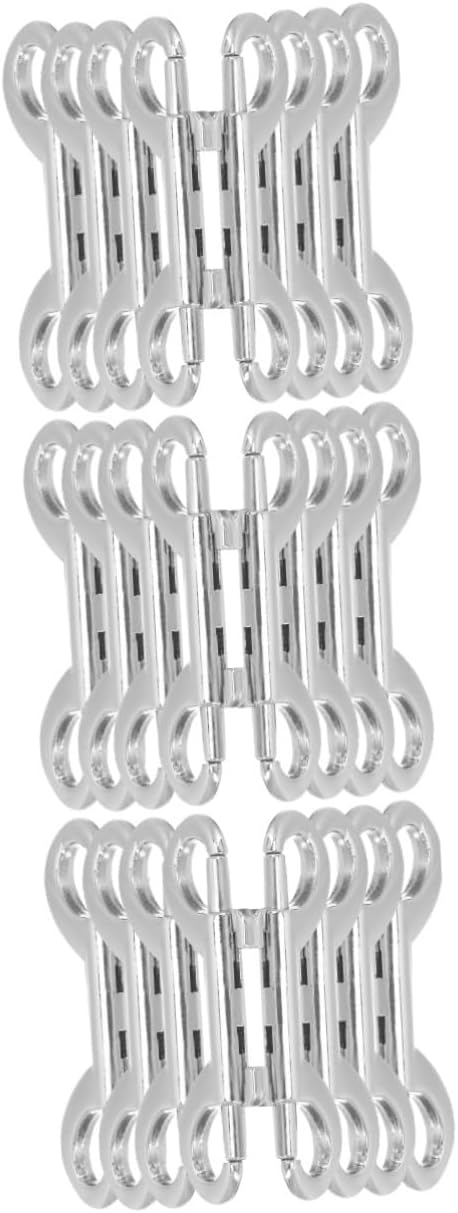 Double Ended Pulling Buckle Snaps Hook,Double-End 24 Pcs Double Ended Snap Hook Chain Clasps Dog Leash Clips