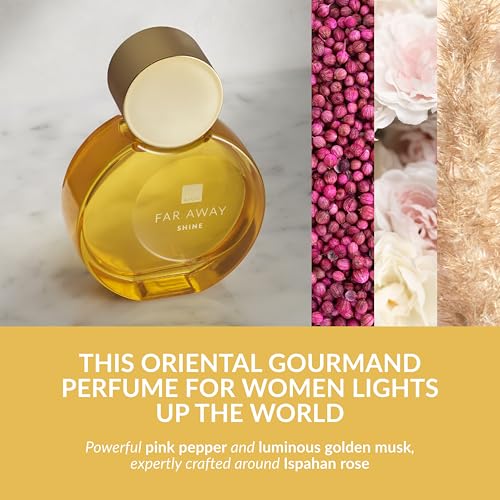 Avon Far Away Shine Eau de Parfum 50ml, Oriental Gourmand Scent Notes, Long Lasting Scent, Perfect for Any Occasion, Cruelty Free - Image 4