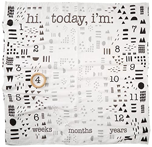 Image of HonestBaby Baby Organic Cotton Milestone Blanket