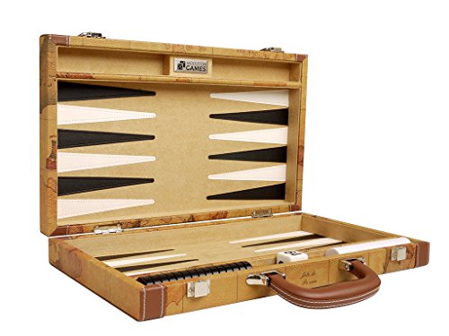 Backgammon 15 pouces marron avec plateau de luxe complet