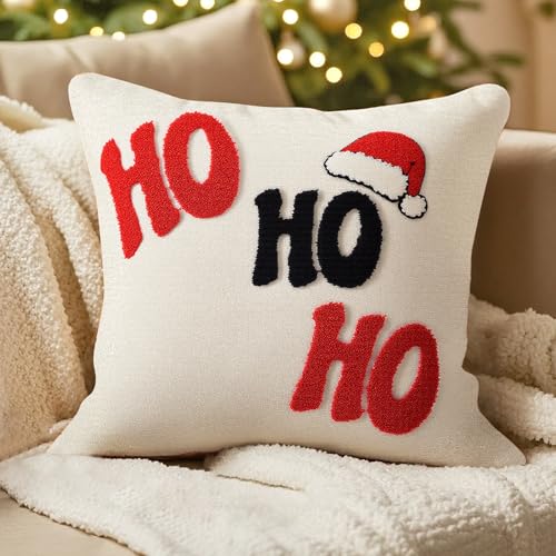TOMEEK Weihnachtskissenbezug Weihnachtsdeko 45x45 cm, Kissenbezug...
