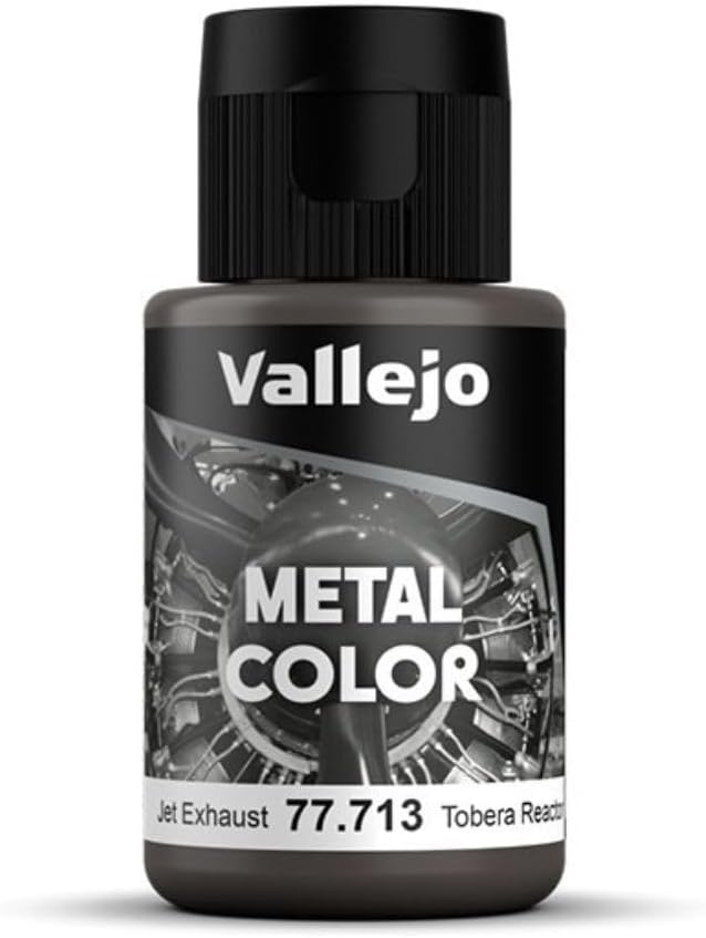 Vallejo - Metal Color | Gunmetal Grey 32 ml (1.08 fl.oz.) | Faithfully Reproduce Different Metallic Finishes