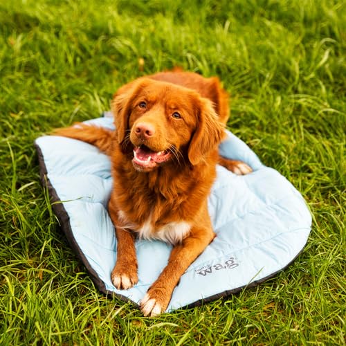 Henry Wag Alpine Travel Kuschelbett – EIN bequemer Ort zum Ausruhen an aktiven Tagen – wasserdicht, leicht und einfach zu tragen Außentasche – (Packmaß 19 x 36 x 15 cm/offene Größe: 86 x 70 cm)