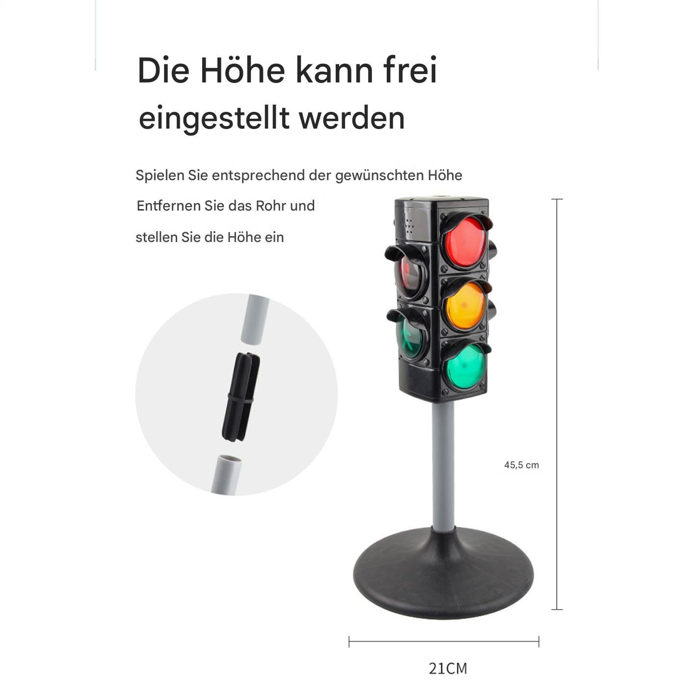 Generisch Ampellampe, Lichtlampe anhalten, Verkehrssignallichtmodell, Lampen für Stoßzimmer -Zimmer, interaktives Lern- und Bildungsspielzeug, Vorschulaktivitäten für Outdoor