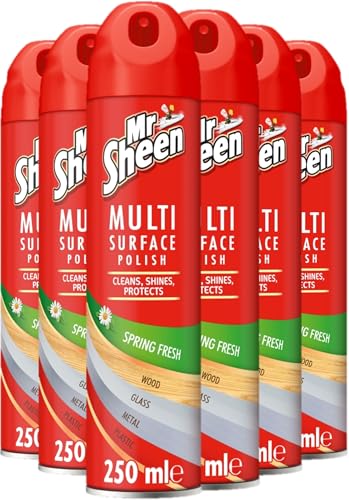 Mr Sheen Multi-Surface Polish Spring Fresh 250ml Pack of 6