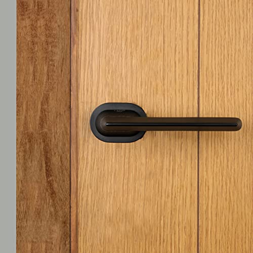 Image of LAPO Heavy Duty Mortise Door Lock Handle Set for Bathroom | Balcony and Storeroom | Weatherproof Door Lock for Bathroom with Brass Baby Latch and Handles(Black Finish Ro-156)