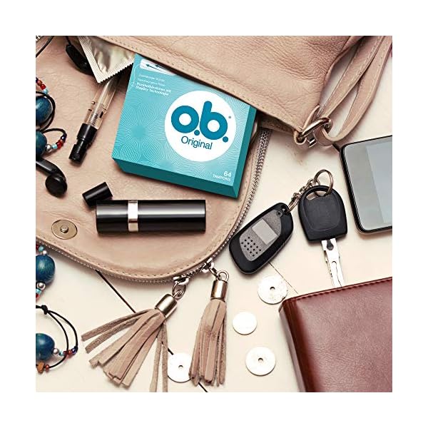 o.b. Original Normal Tampons mit geschwungenen Rillen/Für zuverlässigen Schutz, 64er Pack – Bild 6