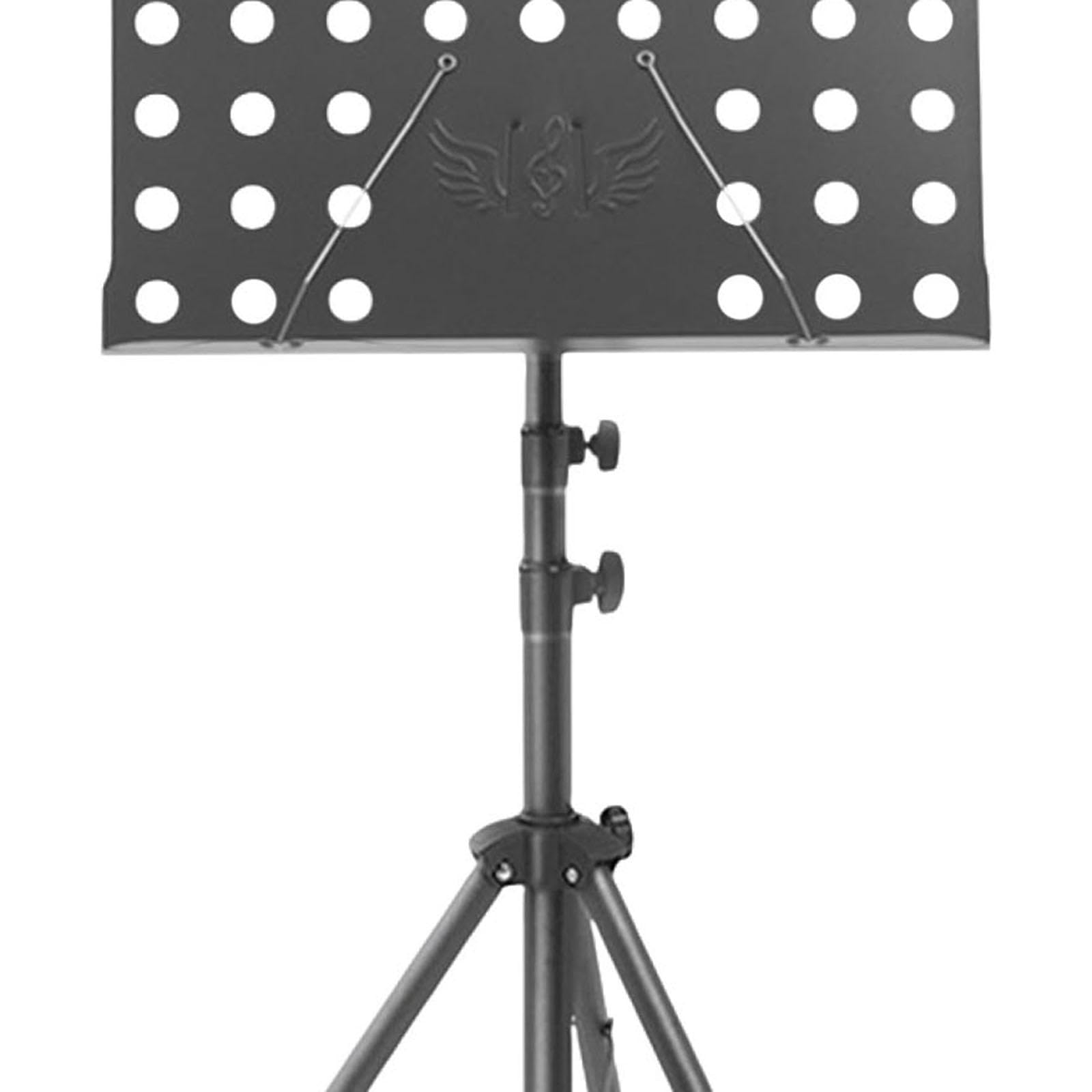 Atril para Partituras Plegable y Portátil - Soporte Ajustable para Notas Musicales, Libros y Lectura en Cama, Sofá o Estudio- Negro