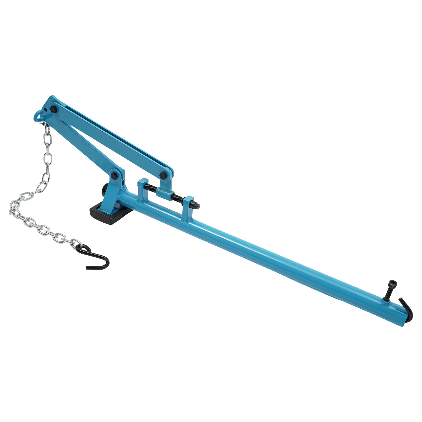 Herramienta de brazo de suspensión con cadena ajustable, herramienta de palanca de suspensión de 500 kg, con alfombrillas de goma elásticas, palanca de eje universal, elevador para sedán y vehículos