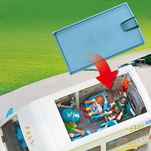 Autobús Escolar de juguete PLAYMOBIL 71329 para recrear el camino al colegio 6