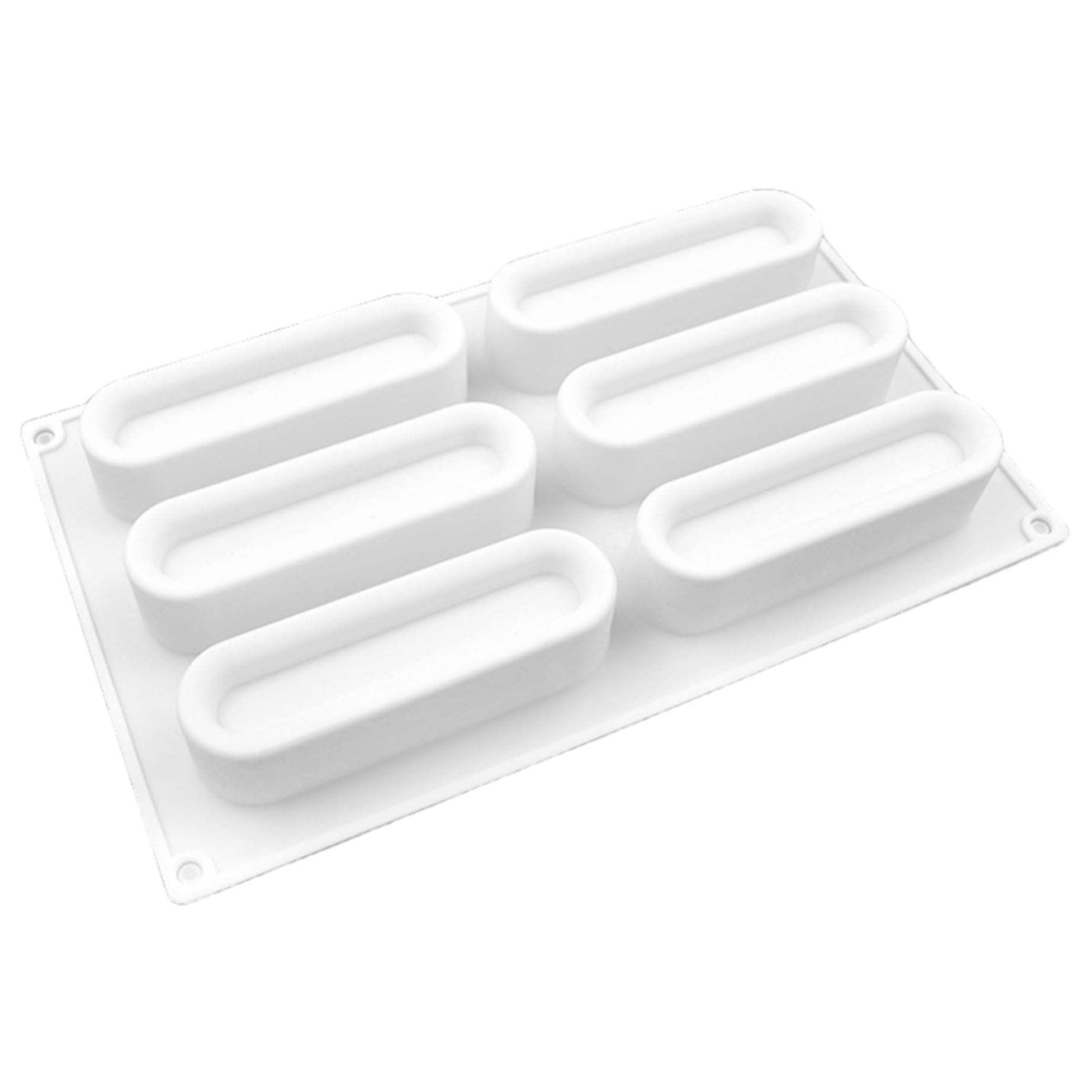 Bonalake Silicone Molds for Baking, 6-Cavity Heat-Resistant Non Stick Silicone Bar Molds for Chocolate, Cake, Mousse, Dessert, Pastry, Ice Cream Baking Mold Chocolate Mold