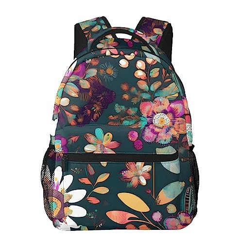 Sac à dos imprimé note de musique et motif floral bohème - 6
