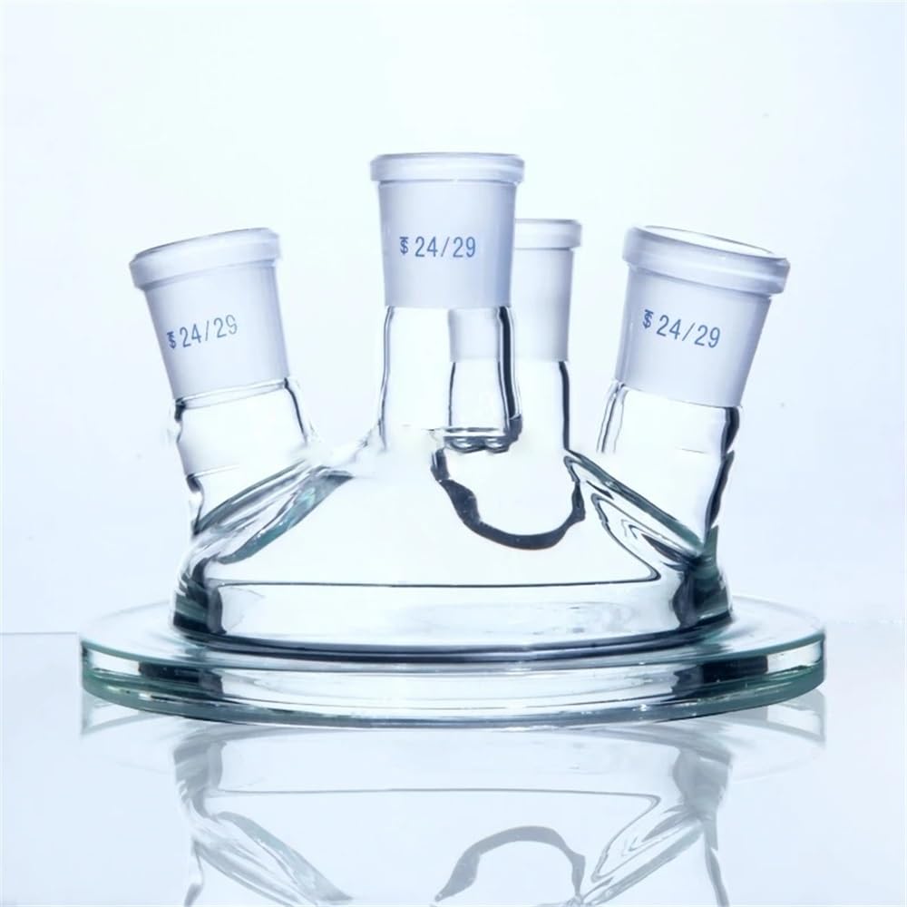 Matraz de reacción de capa de laboratorio con camisa de tres o cuatro bocas abiertas(2000mL24x24x24x24)