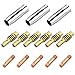 Dadabig 14 Pezzi Accessori per Saldature, Punte di Contatto M6*0,8mm per 15AK MIG/MAG Saldatrice (3 Ugelli+6 Punte di Contatto per Saldature+5 Diffusori)