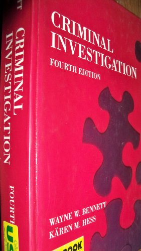 Criminal Investigation 0314028625 Book Cover