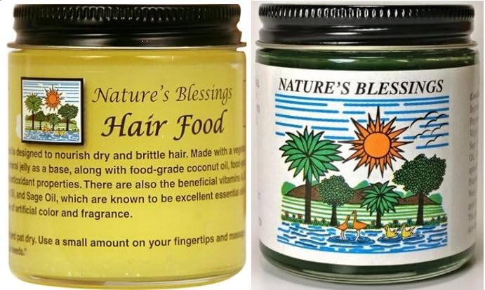 Nature Blessing Hair Food & Hair Pomade 4 Fl.oz (COMBO PACK)