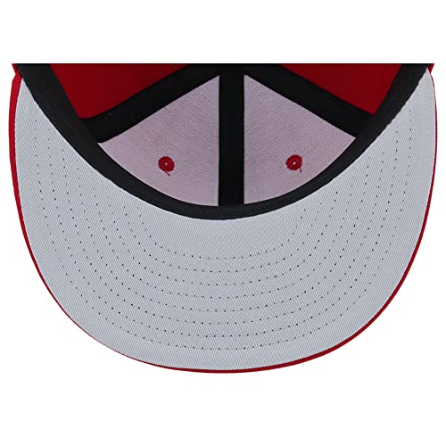 Image of Lids Blank Premium Full Court w /Colored Under Visor Fitted Cap