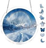 1.【Elegant Violin Scene】 – Antique wooden violin on bistro tabletop. 2.【83 Pieces for Musical Crafting】 – Relaxing DIY hand paint. 3.【Warm Melodious Light Reflections】 – Suncatcher adds café charm. 4.【Durable Acrylic Material】 – Laser-cut for precisi...