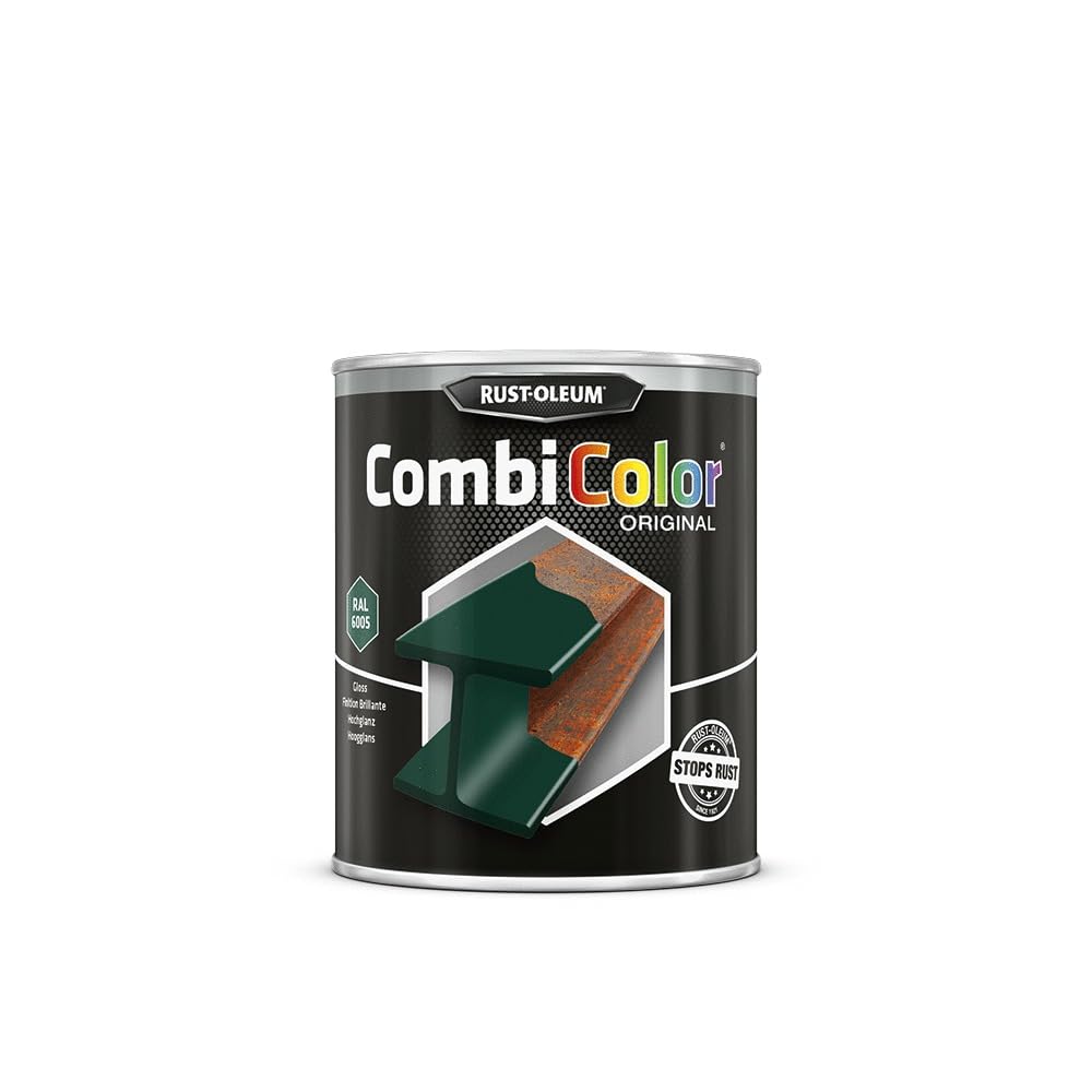 RUST-OLEUM 7337.0.75 Combicolor Original, Superior Metal Protection, Direct To Rust, Moss green-RAL 6005