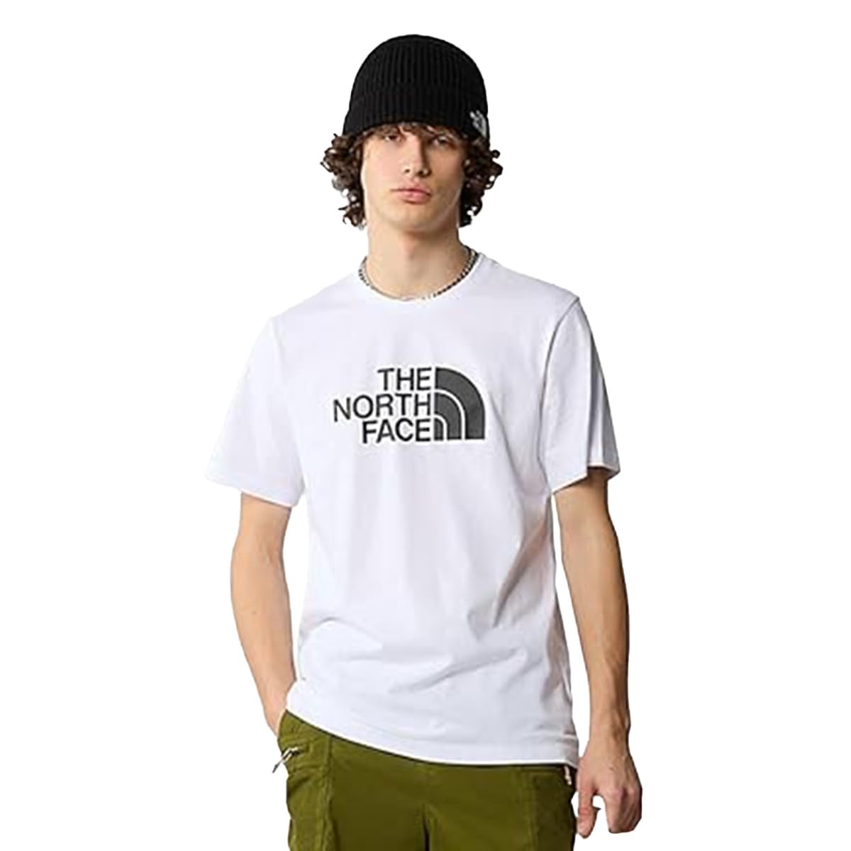 The North Face Men's S/S Easy T-Shirt, TNF White, L